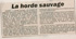 article _la horde sauvage_